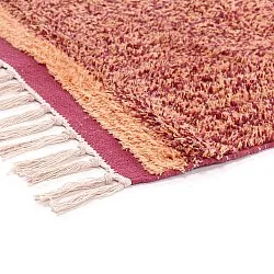 Alfombras de pelo largo - Celina Natural Cotton Shaggy (rojo)