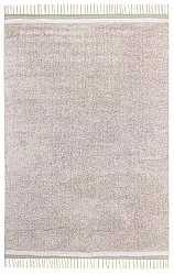 Alfombras de pelo largo - Celina Natural Cotton Shaggy (gris topo/lavanda)