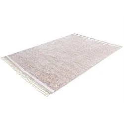 Alfombras de pelo largo - Celina Natural Cotton Shaggy (gris topo/lavanda)