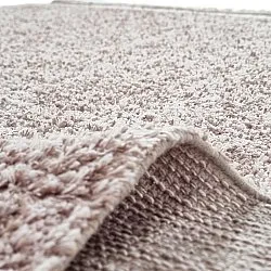 Alfombras de pelo largo - Celina Natural Cotton Shaggy (gris topo/lavanda)