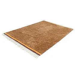 Alfombras de pelo largo - Celina Natural Cotton Shaggy (marrón/naranja)