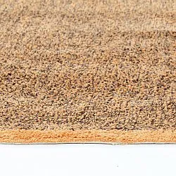 Alfombras redondeadas - Celina Natural Cotton Shaggy (marrón/naranja)