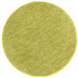 Alfombras redondeadas - Celina Natural Cotton Shaggy (verde/amarillo)