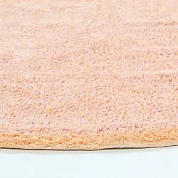 Alfombras redondeadas - Celina Natural Cotton Shaggy (rosa/beige)