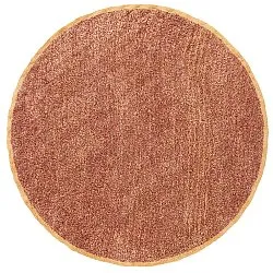 Alfombras redondeadas - Celina Natural Cotton Shaggy (rojo)