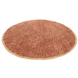 Alfombras redondeadas - Celina Natural Cotton Shaggy (rojo)