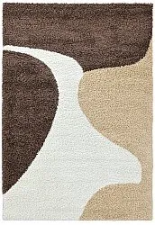 Alfombras de pelo largo - Chiniot (marrón/beige/blanco)