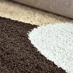 Alfombras de pelo largo - Chiniot (marrón/beige/blanco)