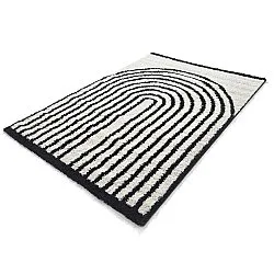 Alfombras de pelo largo - Cluny (blanco/negro)