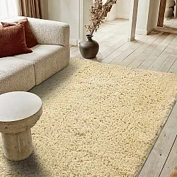 Alfombras de pelo largo - Combarro Solid Cotton Shaggy (amarillo claro)