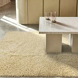 Alfombras de pelo largo - Combarro Solid Cotton Shaggy (amarillo claro)