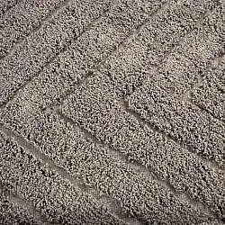 Alfombras redondeadas - Conara Natural Cotton Shaggy (gris pardo)