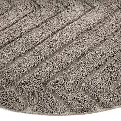 Alfombras redondeadas - Conara Natural Cotton Shaggy (gris pardo)