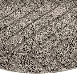 Alfombras redondeadas - Conara Natural Cotton Shaggy (gris pardo)