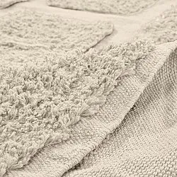 Alfombras redondeadas - Cyrus Natural Cotton Shaggy (beige)