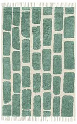 Alfombras de pelo largo - Cyrus Natural Cotton Shaggy (verde)