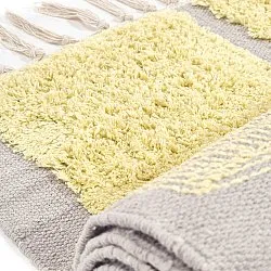 Alfombras de pelo largo - Cyrus Natural Cotton Shaggy (amarillo)