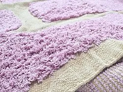 Alfombras de pelo largo - Cyrus Natural Cotton Shaggy (púrpura)