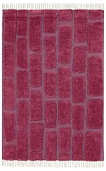 Alfombras de pelo largo - Cyrus Natural Cotton Shaggy (rojo)