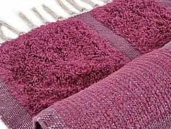 Alfombras de pelo largo - Cyrus Natural Cotton Shaggy (rojo)