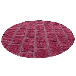 Alfombras redondeadas - Cyrus Natural Cotton Shaggy (rojo)