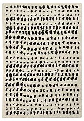 Alfombras de pelo largo - Dotty (negro/blanco)