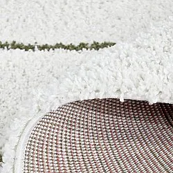 Alfombras de pelo largo - Eze (blanco/verde)