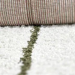Alfombras de pelo largo - Eze (blanco/verde)