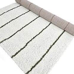 Alfombras de pelo largo - Eze (blanco/verde)