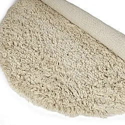 Alfombras redondeadas - Fassale Hand Woven Wool Shaggy (crema)
