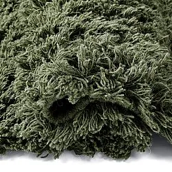 Alfombras de pelo largo - Fassale Hand Woven Wool Shaggy (verde musgo)