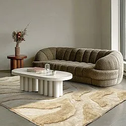 Alfombras de pelo largo - Fergana (crema/beige)