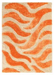 Alfombras de pelo largo - Fergana (crema/naranja)