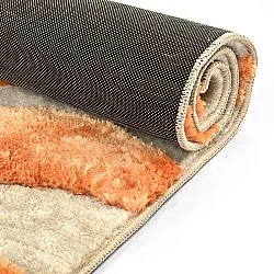 Alfombras de pelo largo - Fergana (crema/naranja)