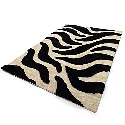 Alfombras de pelo largo - Fergana (crema/negro)