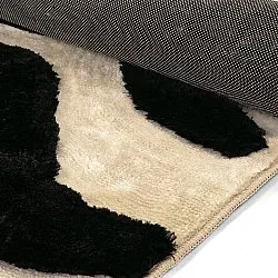 Alfombras de pelo largo - Fergana (crema/negro)