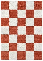 Alfombras de pelo largo - Gordes (naranja/blanco)