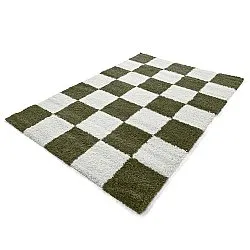 Alfombras de pelo largo - Gordes (verde/blanco)