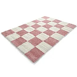 Alfombras de pelo largo - Gordes (rosa/blanco)