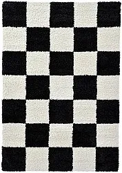 Alfombras de pelo largo - Gordes (negro/blanco)