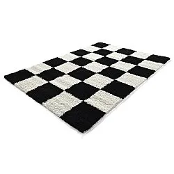Alfombras de pelo largo - Gordes (negro/blanco)