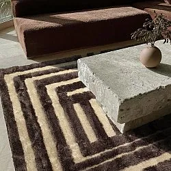Alfombras de pelo largo - Karbala (beige/marrón)