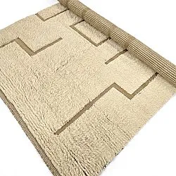 Alfombras de pelo largo - Kiberg Hand Woven Wool Shaggy (crema)