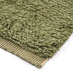 Alfombras de pelo largo - Kiberg Hand Woven Wool Shaggy (verde)