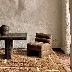 Alfombras de pelo largo - Kiberg Hand Woven Wool Shaggy (beige)