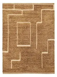 Alfombras de pelo largo - Kiberg Hand Woven Wool Shaggy (beige)