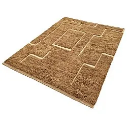 Alfombras de pelo largo - Kiberg Hand Woven Wool Shaggy (beige)