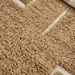 Alfombras de pelo largo - Kiberg Hand Woven Wool Shaggy (beige)