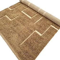 Alfombras de pelo largo - Kiberg Hand Woven Wool Shaggy (beige)