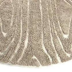 Alfombras redondeadas - Kindon Natural Cotton Shaggy (beige/blanco)
